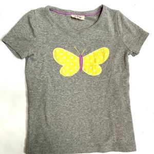 Mini Boden Butterfly Appliqué Tee